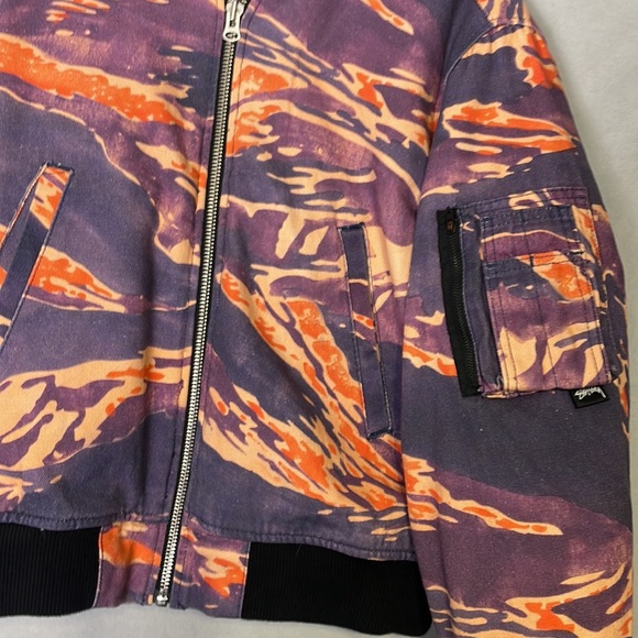 Stussy Canvas Bomber Collaboration Lucien Smith - Picture 4 of 5